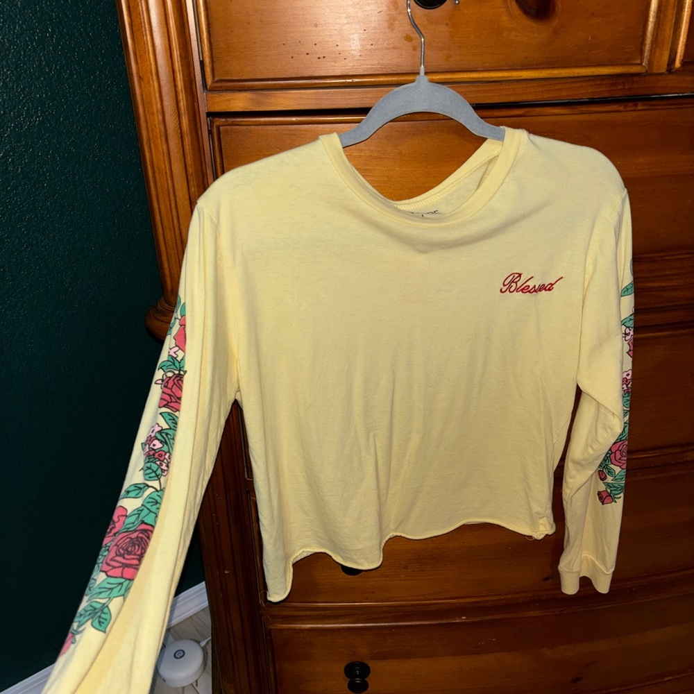 On Fire Yellow Long Sleeve Shirt